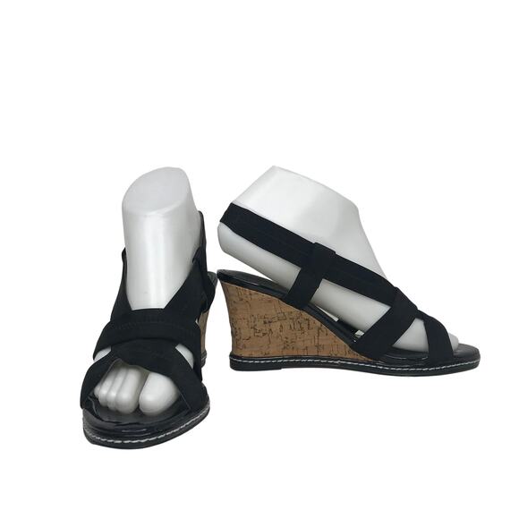Charles By Charles David Hyper Wedge Sandal Black - Picture 6 of 11